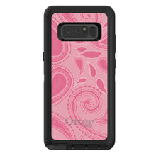 DistinctInk™ OtterBox Defender Series Case for Apple iPhone / Samsung Galaxy / Google Pixel - Big Pink Paisley