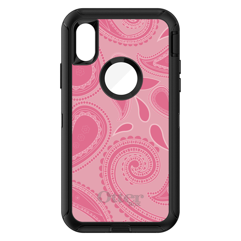 Big Pink Paisley OtterBox Defender Case for iPhone & Galaxy, view 3