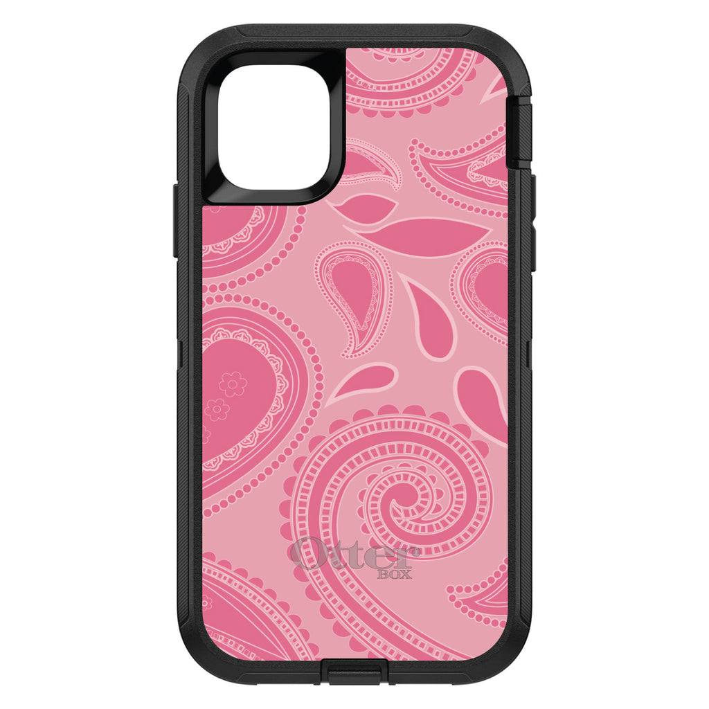 Big Pink Paisley OtterBox Defender Case for iPhone & Galaxy, view 2