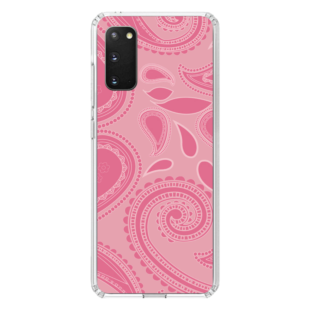Big Pink Paisley Clear Shockproof iPhone Case, view 13