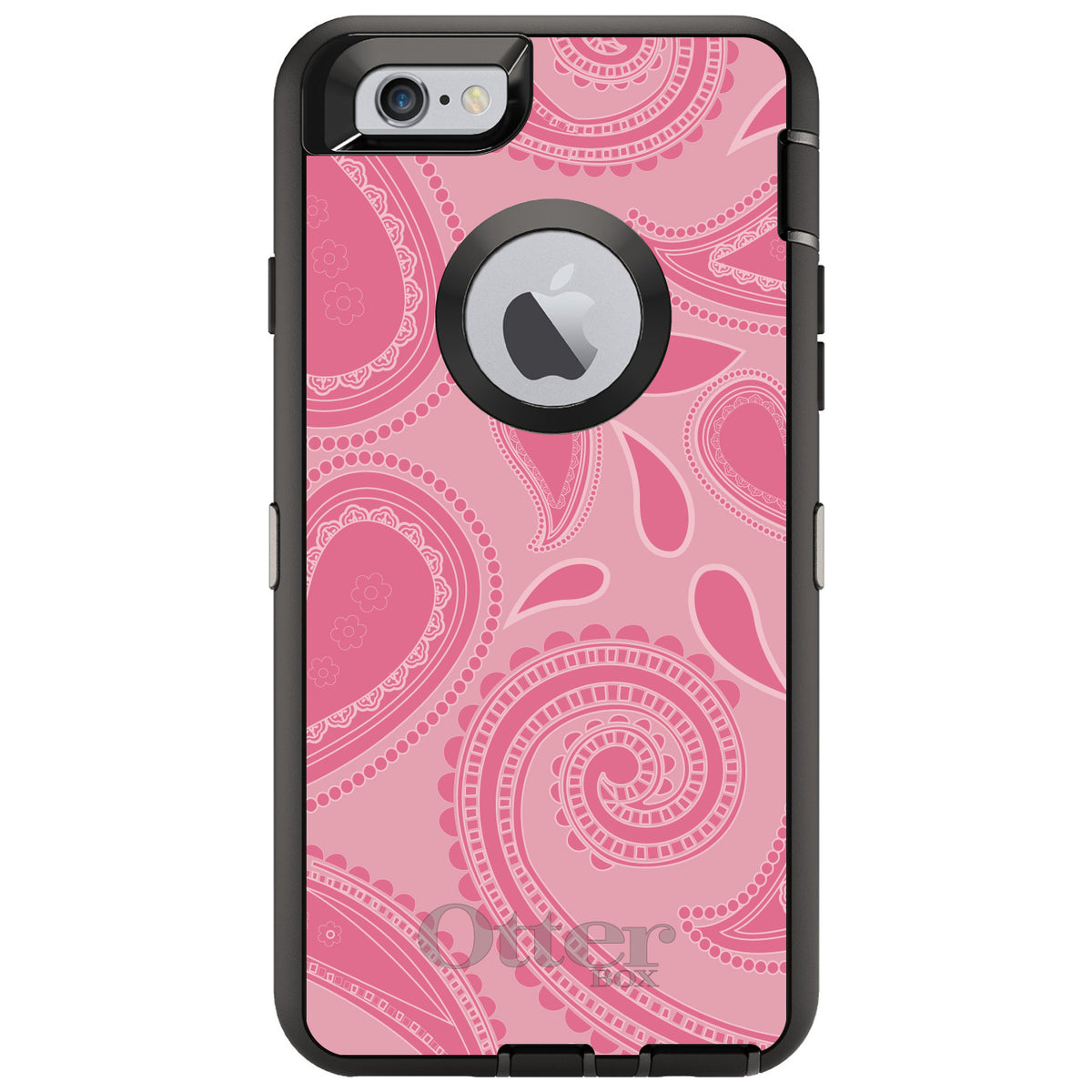 Big Pink Paisley OtterBox Defender Case for iPhone & Galaxy, view 4