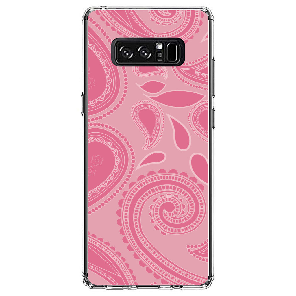 Big Pink Paisley Clear Shockproof iPhone Case, view 12