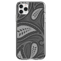 Big Grey Black Paisley Clear Shockproof iPhone Case