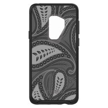 DistinctInk™ OtterBox Symmetry Series Case for Apple iPhone / Samsung Galaxy / Google Pixel - Big Grey Black Paisley