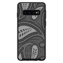 DistinctInk™ OtterBox Symmetry Series Case for Apple iPhone / Samsung Galaxy / Google Pixel - Big Grey Black Paisley
