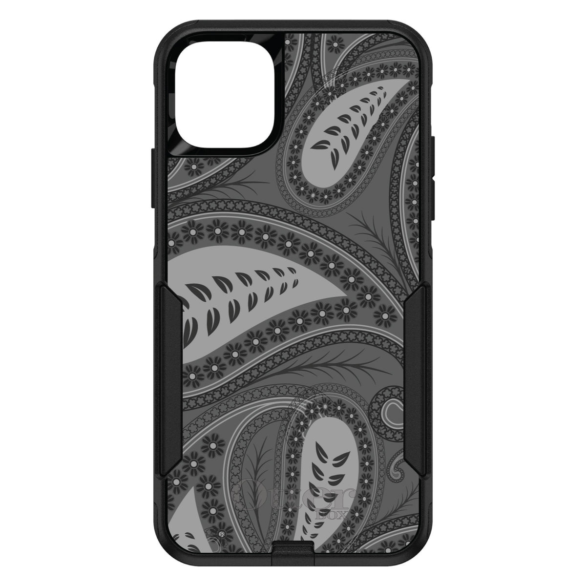 Big Grey Black Paisley OtterBox Commuter Case for iPhone & Galaxy, view 2