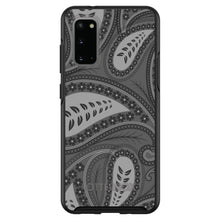 DistinctInk™ OtterBox Symmetry Series Case for Apple iPhone / Samsung Galaxy / Google Pixel - Big Grey Black Paisley