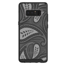DistinctInk™ OtterBox Symmetry Series Case for Apple iPhone / Samsung Galaxy / Google Pixel - Big Grey Black Paisley