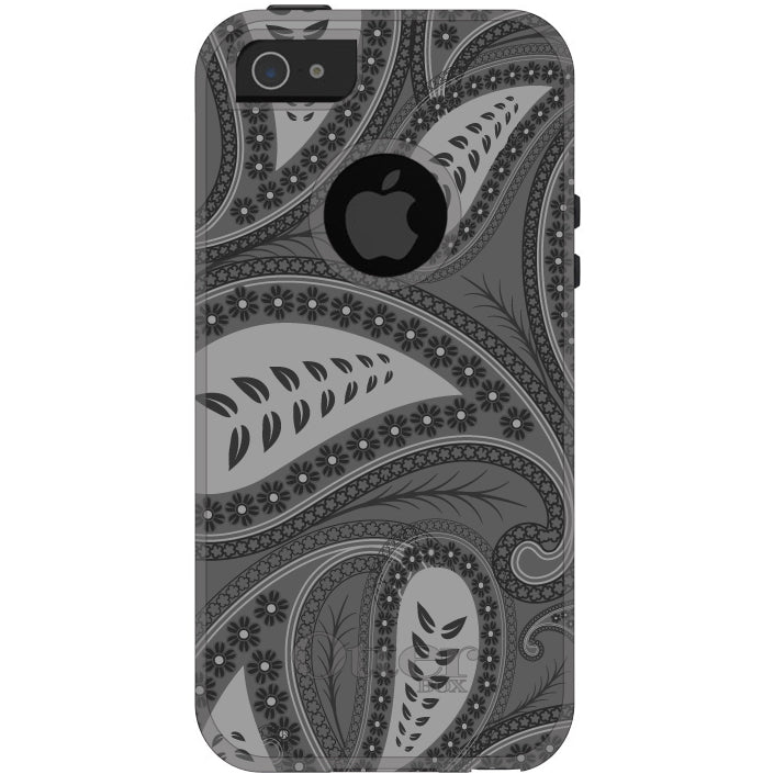 Big Grey Black Paisley OtterBox Commuter Case for iPhone & Galaxy, view 5