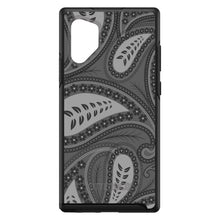 DistinctInk™ OtterBox Symmetry Series Case for Apple iPhone / Samsung Galaxy / Google Pixel - Big Grey Black Paisley