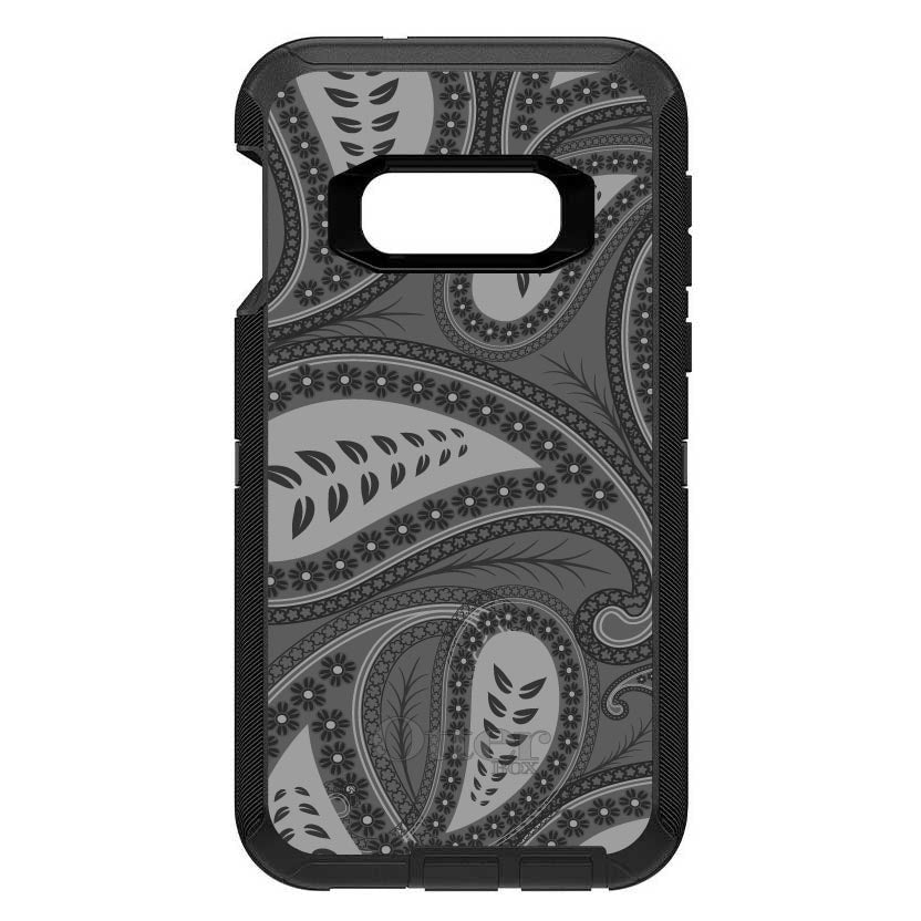 Big Grey Black Paisley OtterBox Defender Case for iPhone & Galaxy, view 10
