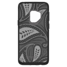 DistinctInk™ OtterBox Symmetry Series Case for Apple iPhone / Samsung Galaxy / Google Pixel - Big Grey Black Paisley