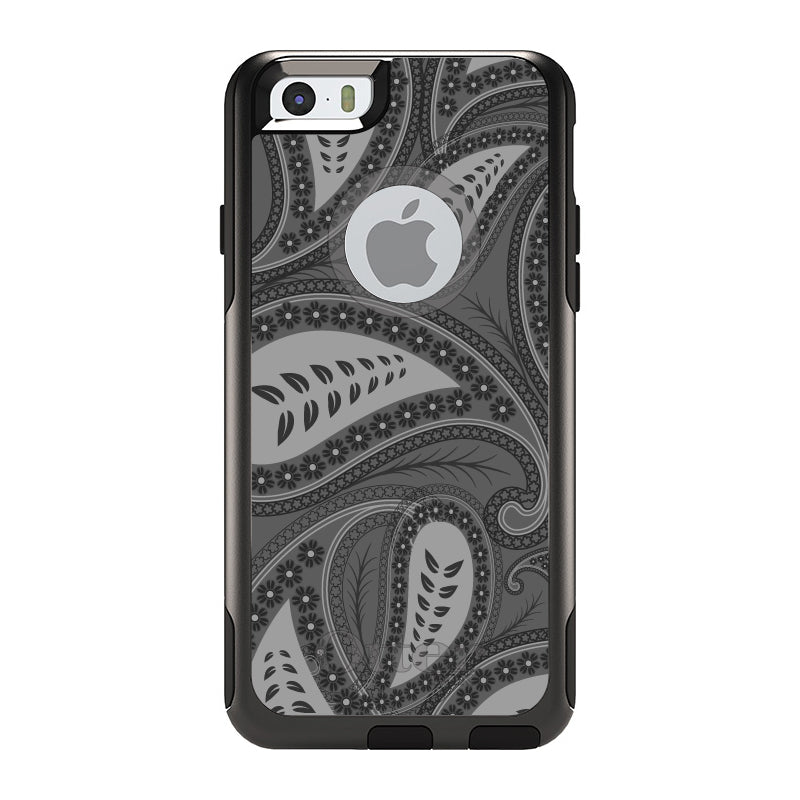Big Grey Black Paisley OtterBox Commuter Case for iPhone & Galaxy, view 4