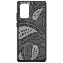 DistinctInk™ OtterBox Symmetry Series Case for Apple iPhone / Samsung Galaxy / Google Pixel - Big Grey Black Paisley