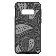 DistinctInk™ OtterBox Symmetry Series Case for Apple iPhone / Samsung Galaxy / Google Pixel - Big Grey Black Paisley