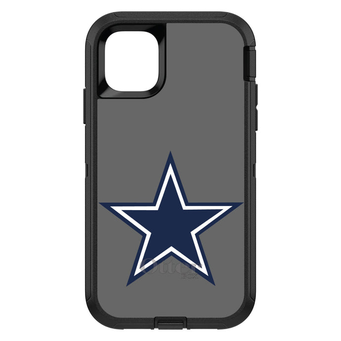 DistinctInk™ OtterBox Defender Series Case for Apple iPhone / Samsung Galaxy / Google Pixel - Dallas Star Grey Navy