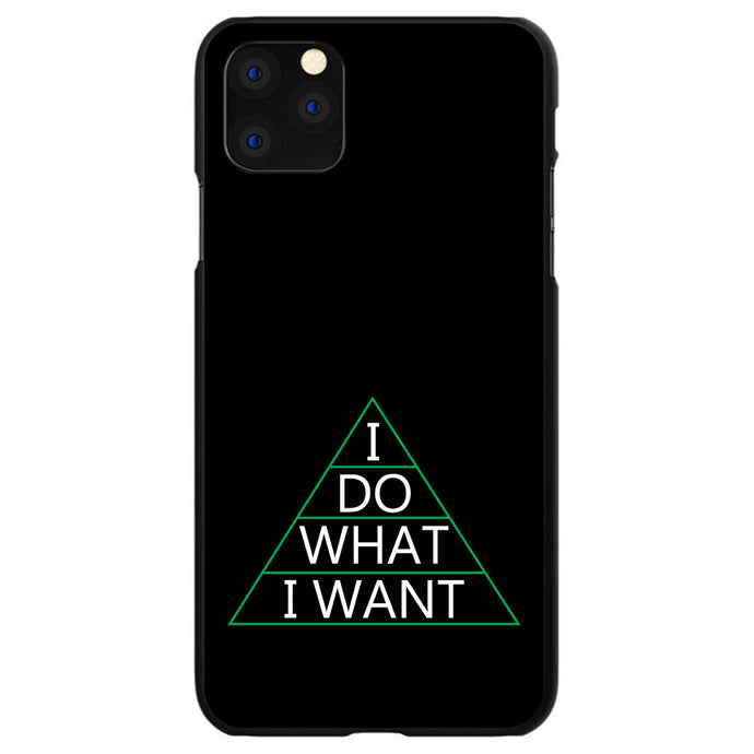 DistinctInk® Hard Plastic Snap-On Case for Apple iPhone or Samsung Galaxy - I Do What I Want