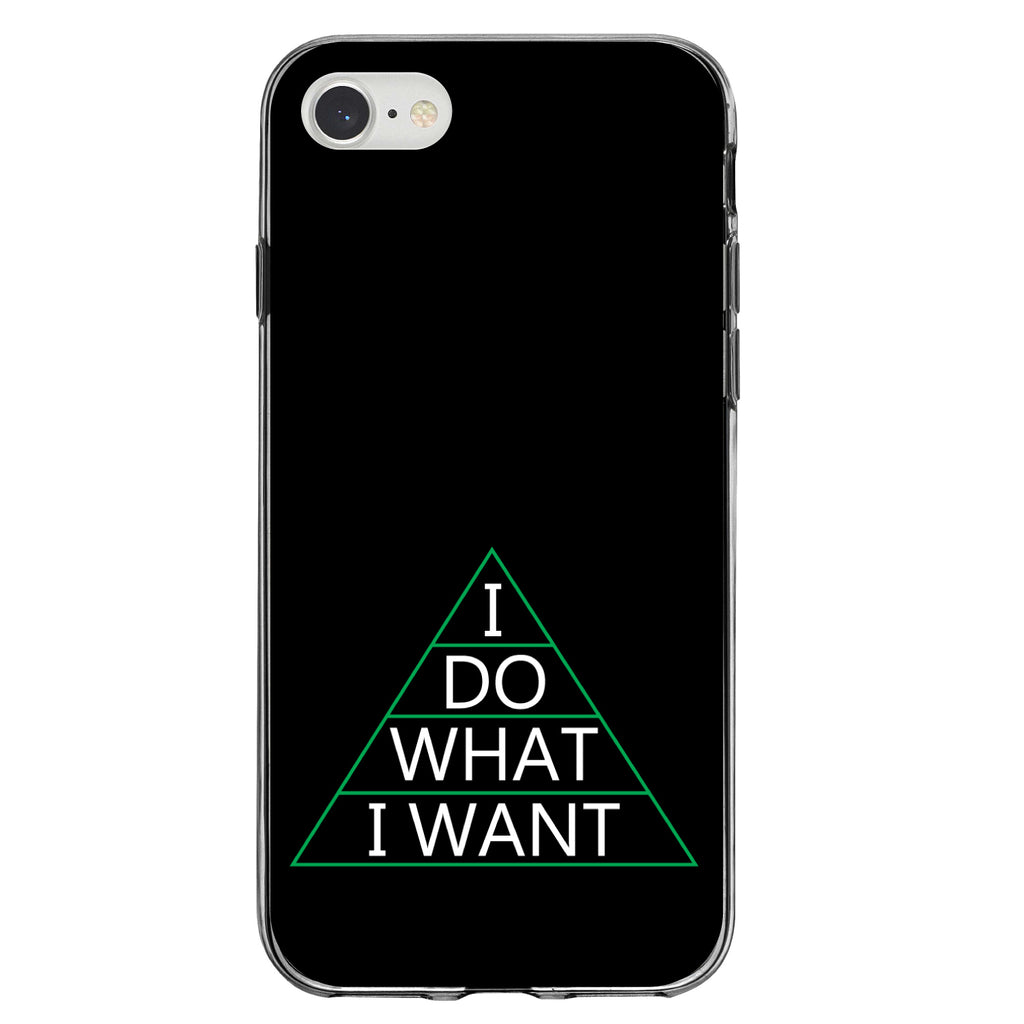I Do What I Want Clear Shockproof iPhone Case, view 5