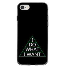 DistinctInk® Clear Shockproof Hybrid Case for Apple iPhone / Samsung Galaxy / Google Pixel - I Do What I Want