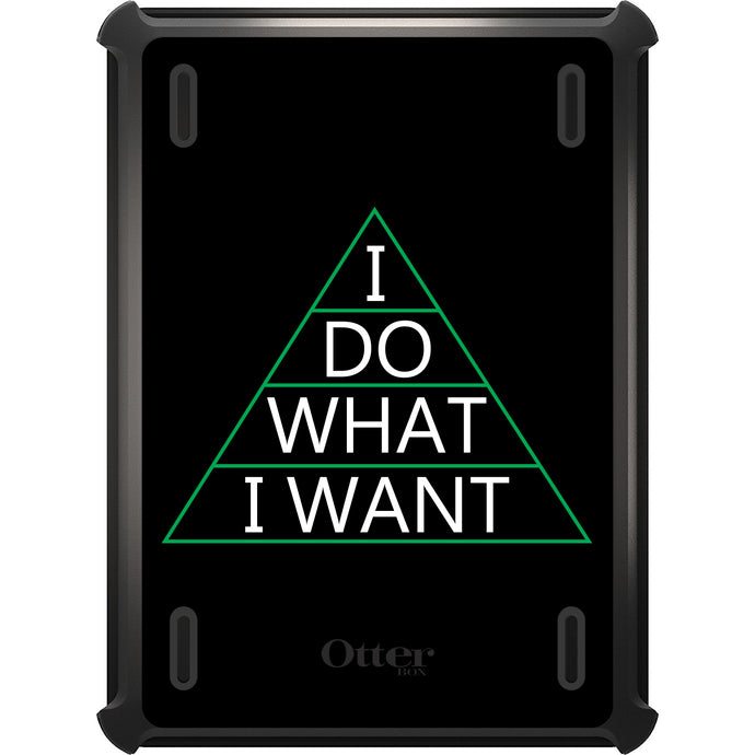 DistinctInk™ OtterBox Defender Series Case for Apple iPad / iPad Pro / iPad Air / iPad Mini - I Do What I Want