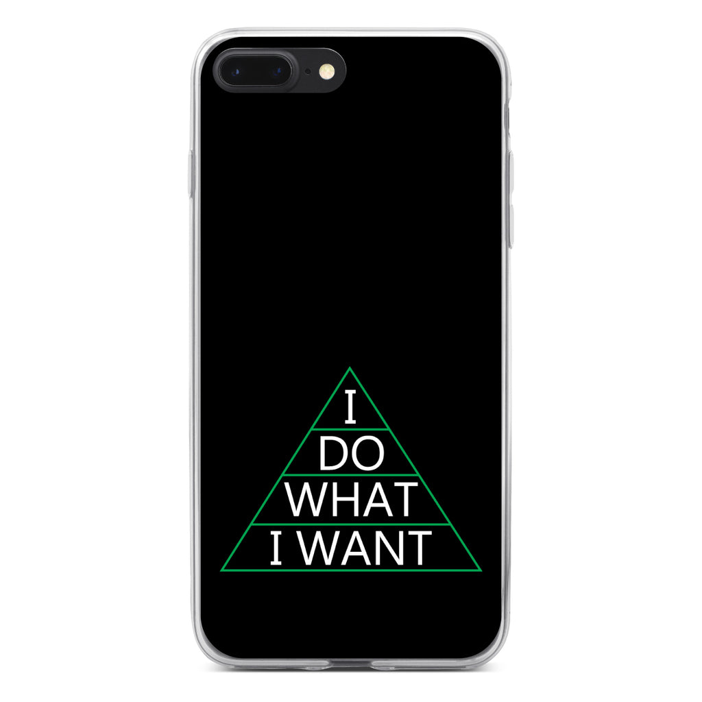 I Do What I Want Clear Shockproof iPhone Case, view 6