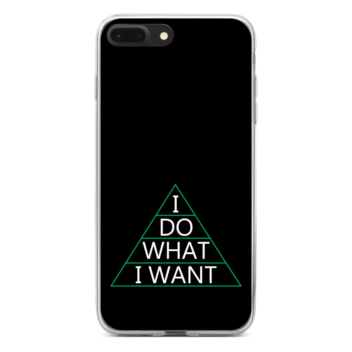 I Do What I Want Clear Shockproof iPhone Case, view 6