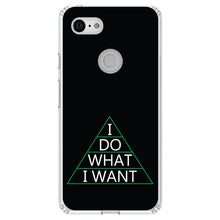 DistinctInk® Clear Shockproof Hybrid Case for Apple iPhone / Samsung Galaxy / Google Pixel - I Do What I Want