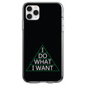 I Do What I Want Clear Shockproof iPhone Case