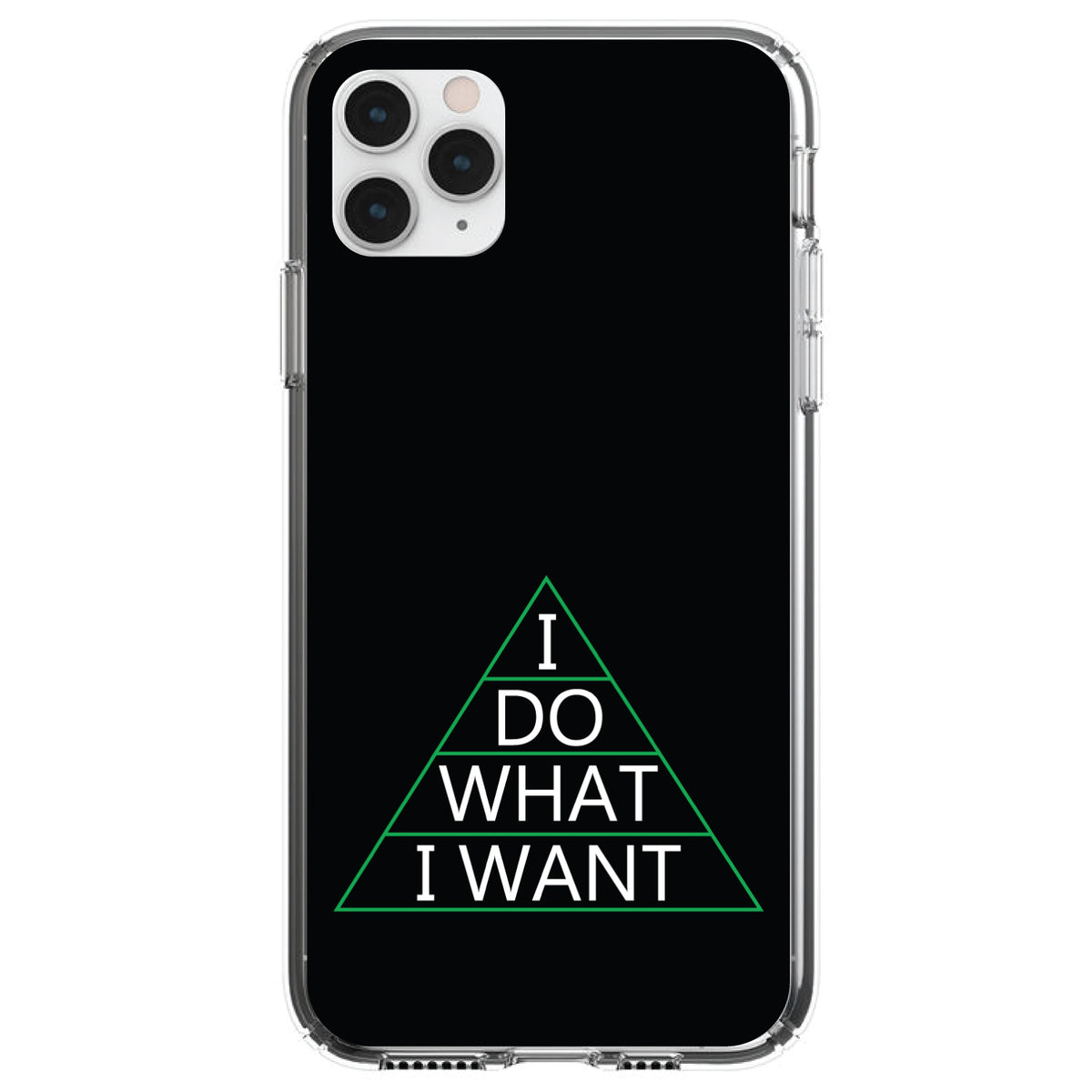 I Do What I Want Clear Shockproof iPhone Case