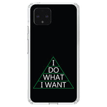 DistinctInk® Clear Shockproof Hybrid Case for Apple iPhone / Samsung Galaxy / Google Pixel - I Do What I Want