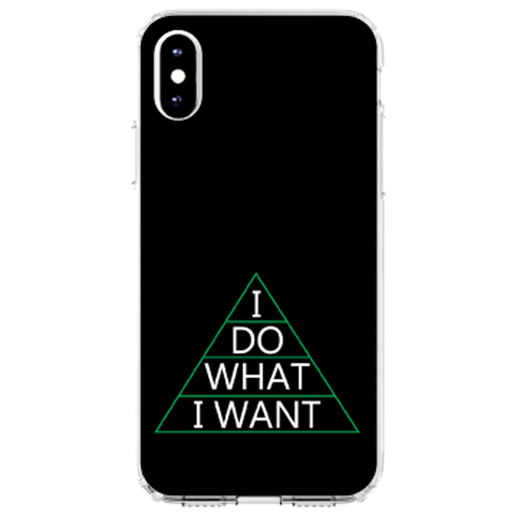I Do What I Want Clear Shockproof iPhone Case, view 4