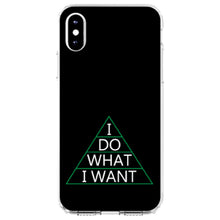 DistinctInk® Clear Shockproof Hybrid Case for Apple iPhone / Samsung Galaxy / Google Pixel - I Do What I Want