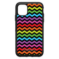 Rainbow Black Chevron Stripes Wave OtterBox Symmetry Case for iPhone & Galaxy