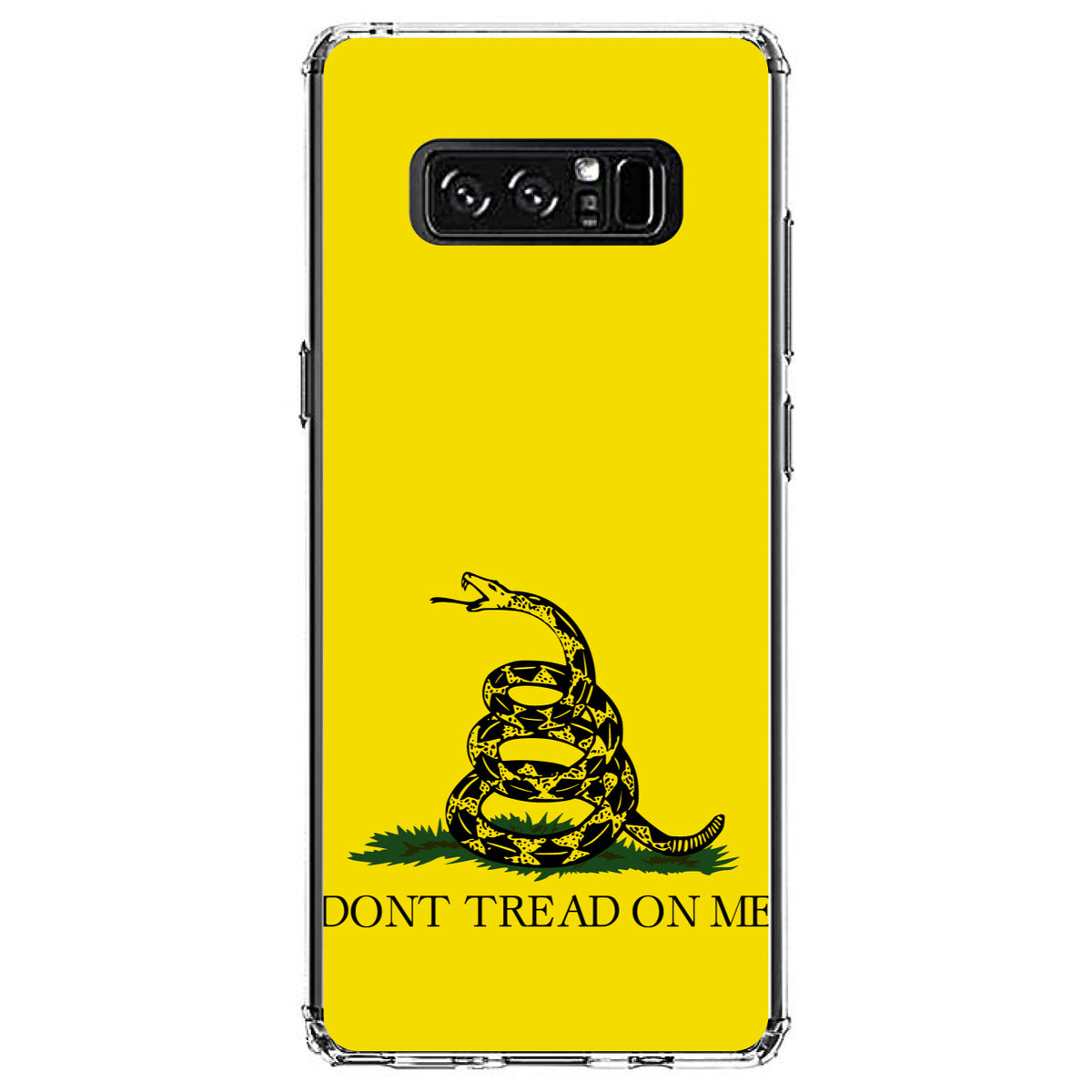 Don't Tread On Me, Gadsden Flag Clear Shockproof iPhone Case, view 12