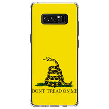 DistinctInk® Clear Shockproof Hybrid Case for Apple iPhone / Samsung Galaxy / Google Pixel - Don't Tread On Me - Gadsden Flag