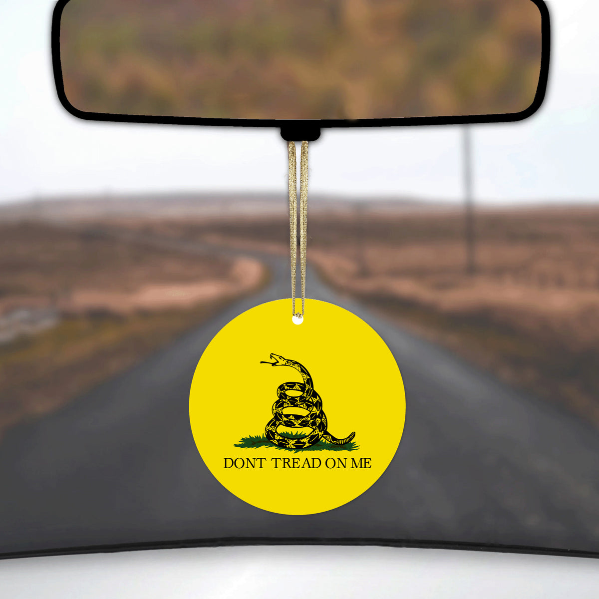 Gadsden Flag Ceramic Ornament, view 3