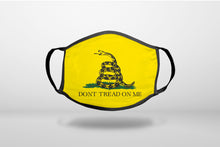 Don't Tread On Me - Gadsden Flag - 3-Ply Reusable Soft Face Mask Covering, Unisex, Cotton Inner Layer