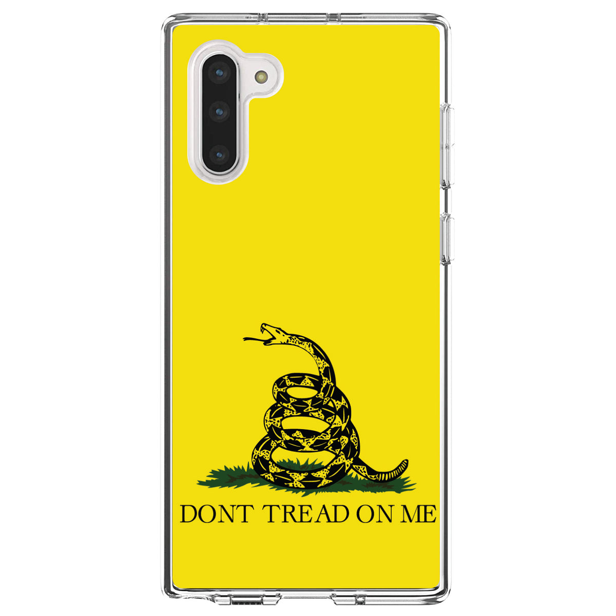 Don't Tread On Me, Gadsden Flag Clear Shockproof iPhone Case, view 9