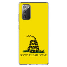 DistinctInk® Clear Shockproof Hybrid Case for Apple iPhone / Samsung Galaxy / Google Pixel - Don't Tread On Me - Gadsden Flag