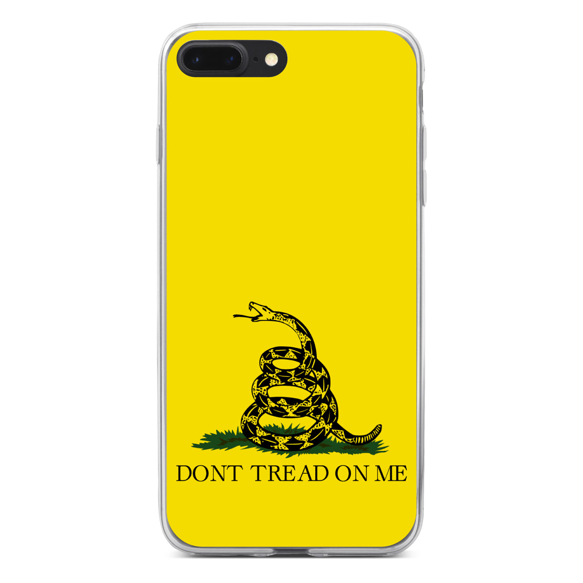 Don't Tread On Me, Gadsden Flag Clear Shockproof iPhone Case, view 6