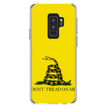 DistinctInk® Clear Shockproof Hybrid Case for Apple iPhone / Samsung Galaxy / Google Pixel - Don't Tread On Me - Gadsden Flag