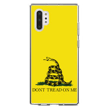 DistinctInk® Clear Shockproof Hybrid Case for Apple iPhone / Samsung Galaxy / Google Pixel - Don't Tread On Me - Gadsden Flag