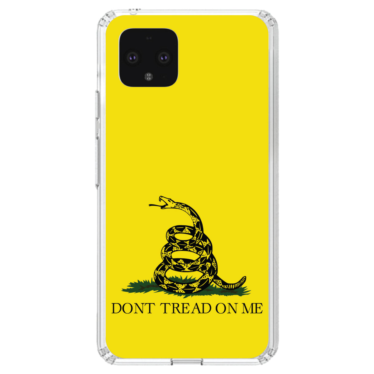 Don't Tread On Me, Gadsden Flag Clear Shockproof iPhone Case, view 24