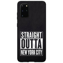 DistinctInk® Hard Plastic Snap-On Case for Apple iPhone or Samsung Galaxy - Straight Outta New York City