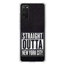 DistinctInk® Clear Shockproof Hybrid Case for Apple iPhone / Samsung Galaxy / Google Pixel - Straight Outta New York City