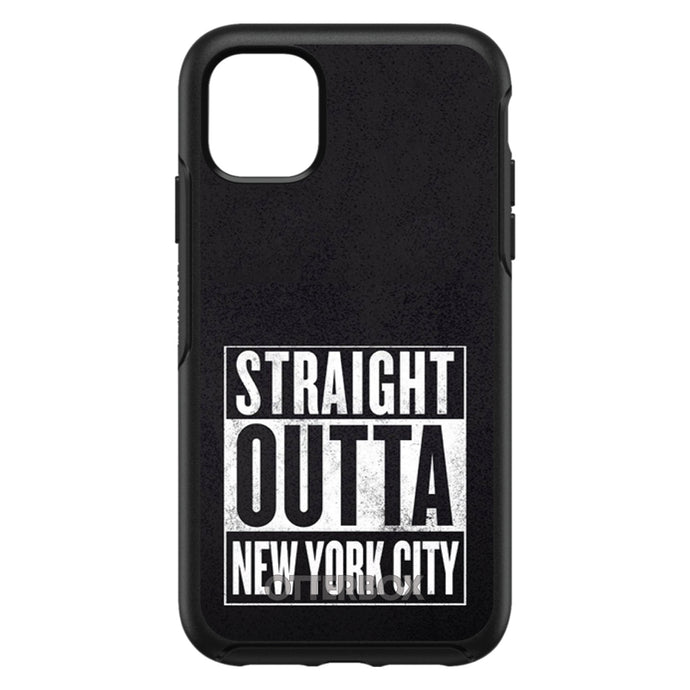 DistinctInk™ OtterBox Symmetry Series Case for Apple iPhone / Samsung Galaxy / Google Pixel - Straight Outta New York City