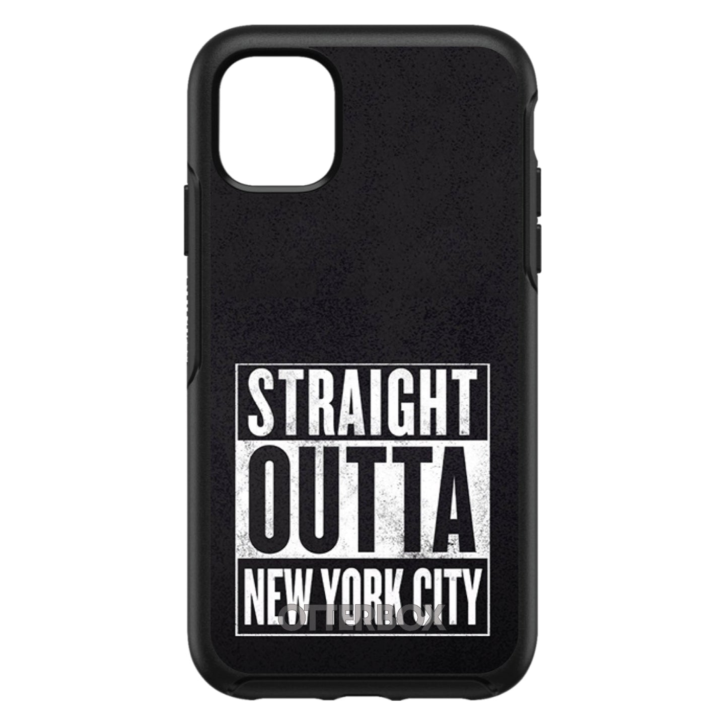 DistinctInk™ OtterBox Symmetry Series Case for Apple iPhone / Samsung Galaxy / Google Pixel - Straight Outta New York City