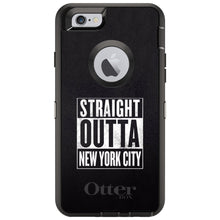 DistinctInk™ OtterBox Defender Series Case for Apple iPhone / Samsung Galaxy / Google Pixel - Straight Outta New York City
