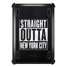 DistinctInk™ OtterBox Defender Series Case for Apple iPad / iPad Pro / iPad Air / iPad Mini - Straight Outta New York City