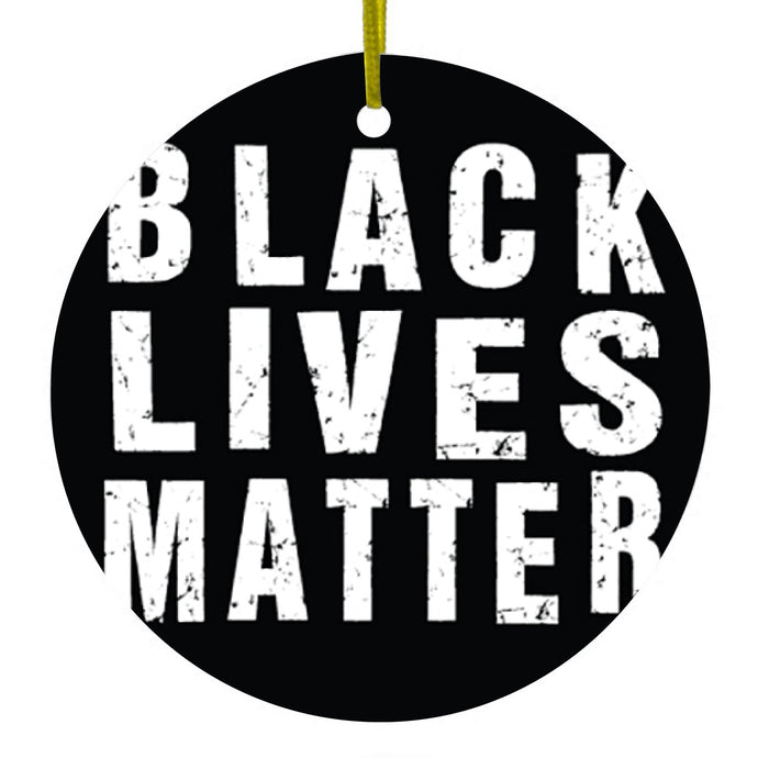 Black Lives Matter Ceramic Ornament